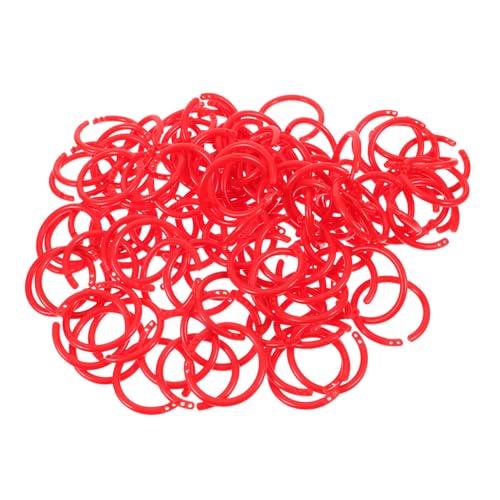 jojofuny 100 Stück Loslängenschnalle lose Ringe für Fotoalben runde Ringbücher DIY-Buchbindung Kreisbinderringe Index Buchring Binderringe aus Kunststoff zu öffnende Binderinge Plastik rot jojofuny 100 Stück Loslängenschnalle lose Ringe für Fotoalben runde Ringbücher DIY-Buchbindung Kreisbinderringe Index Buchring Binderringe aus Kunststoff zu öffnende Binderinge Plastik rot von jojofuny