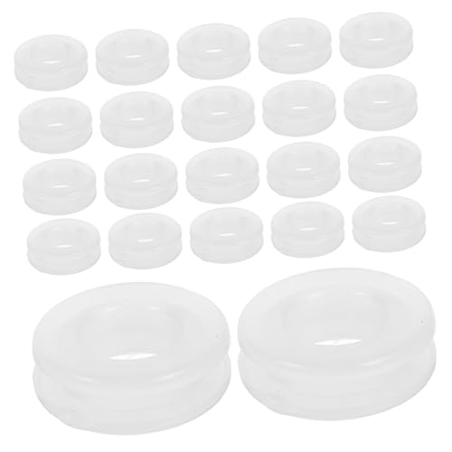 jojofuny 100 Stück Ohrclip Pads Silikonfreiem Material Rutschfeste Ohrstecker Pads für DIY Schmuck Hypoallergen Passend für Verschiedene Ohrclips für Empfindliche Ohren von jojofuny