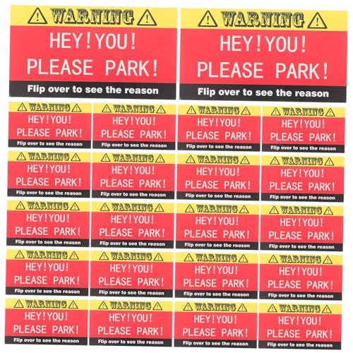 jojofuny 100 Stück Parkverstoßkarte Lustige Strafzettel Parkkarten Lustig Schlechte Parkkarten Streichkarte Parkkarten Parkscheine Lustig Lernen Sie, Karten Zu Parken Papier von jojofuny