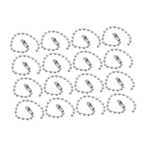 jojofuny 100 Stück Perlenkugelkette schlüsselanhanger DIY Schmuckzubehör Kugel Perlen Schlüsselanhänger Kugelkette Schlüsselanhänger Kugelkette als Schlüsselanhänger Eisen Silver jojofuny 100 Stück Perlenkugelkette schlüsselanhanger DIY Schmuckzubehör Kugel Perlen Schlüsselanhänger Kugelkette Schlüsselanhänger Kugelkette als Schlüsselanhänger Eisen Silver von jojofuny