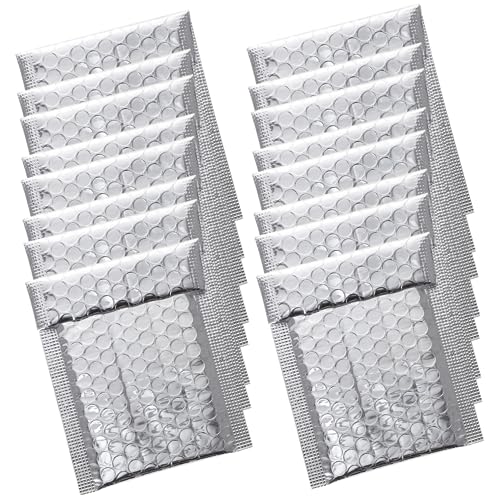 jojofuny 100 Stück Selbstklebende Silberne Aluminiumfolie Versandtaschen für Sicheren Versand und Schutz Zerbrechlicher Gegenstände für Büro und Schule jojofuny 100 Stück Selbstklebende Silberne Aluminiumfolie Versandtaschen für Sicheren Versand und Schutz Zerbrechlicher Gegenstände für Büro und Schule von jojofuny
