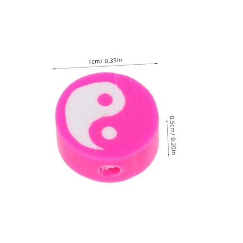 jojofuny 100 Stück Taichi Polymer Clay Spacer Perlen Bunte Flache Tonperlen für Schmuckherstellung Leichte DIY Charms für Armbänder und Halsketten Vielseitige Bastelperlen jojofuny 100 Stück Taichi Polymer Clay Spacer Perlen Bunte Flache Tonperlen für Schmuckherstellung Leichte DIY Charms für Armbänder und Halsketten Vielseitige Bastelperlen von jojofuny