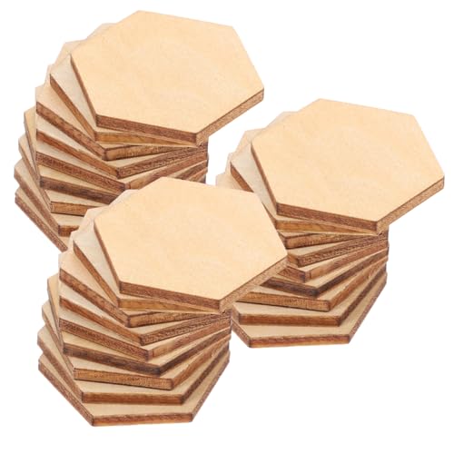 jojofuny 100 Stück Teiliges Buchenholz Sechseckige Holzornamente zum Basteln Glatte Holzstücke für DIY Dekorationen Hochzeit Geburtstag Weihnachten jojofuny 100 Stück Teiliges Buchenholz Sechseckige Holzornamente zum Basteln Glatte Holzstücke für DIY Dekorationen Hochzeit Geburtstag Weihnachten von jojofuny