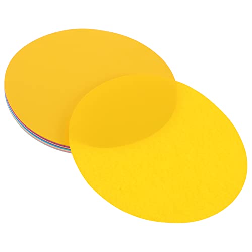 jojofuny 100Blätter Klapppapier Rundes Bastelpapier Farben für DIY Projekte für Junge Mädchen Interaktionen von jojofuny