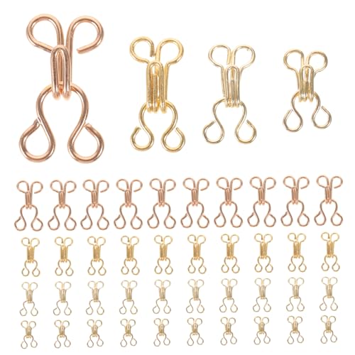 jojofuny 100Paare DIY Kragenhaken Metallschnallen für Unterwäsche Kleider und Accessoires Verstellbare und Sichere Verschlusshaken für Nähprojekte jojofuny 100Paare DIY Kragenhaken Metallschnallen für Unterwäsche Kleider und Accessoires Verstellbare und Sichere Verschlusshaken für Nähprojekte von jojofuny