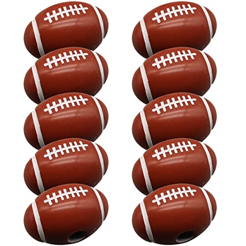 jojofuny 100Stücke Acryl Fußball Perlen DIY Schmuckperlen für Armbänder und Sportperlen für Kreative Bastelprojekte für Familienaktivitäten und von jojofuny