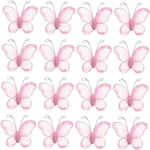 jojofuny 100Stücke Durchsichtige Mesh Draht Schmetterlinge für DIY Hochzeitsdekoration Basteln Sammelalbum Party und Event Dekoration Vielseitige Verwendung jojofuny 100Stücke Durchsichtige Mesh Draht Schmetterlinge für DIY Hochzeitsdekoration Basteln Sammelalbum Party und Event Dekoration Vielseitige Verwendung von jojofuny