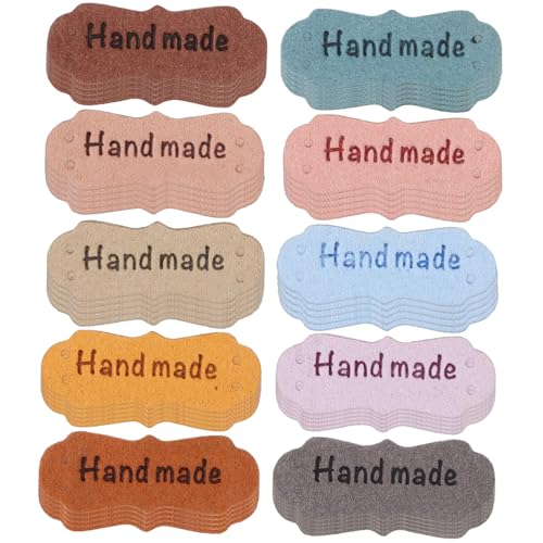 jojofuny 100Stücke Handgefertigte PU Lederetiketten Bunten Farben jojofuny 100Stücke Handgefertigte PU Lederetiketten Bunten Farben von jojofuny