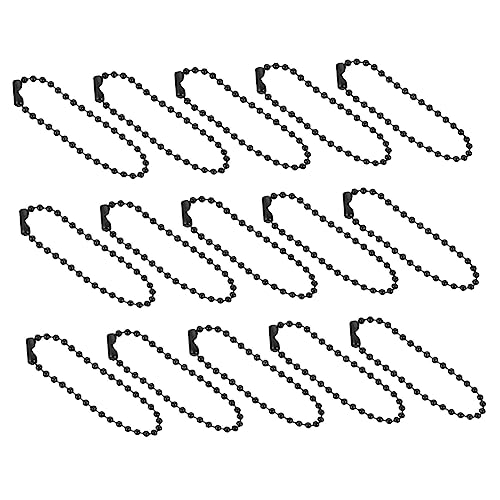 jojofuny 100Stücke Perlenkette Metallkette für DIY Schmuckherstellung Schwarze Kugelkette für Anhänger Taschenanhänger und Dekoration Langlebig und Vielseitig Einsetzbar jojofuny 100Stücke Perlenkette Metallkette für DIY Schmuckherstellung Schwarze Kugelkette für Anhänger Taschenanhänger und Dekoration Langlebig und Vielseitig Einsetzbar von jojofuny