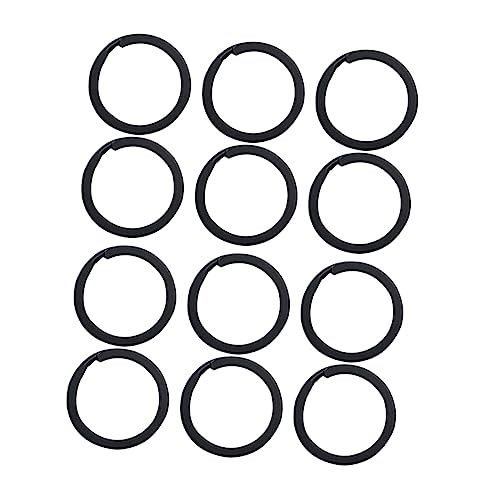 jojofuny 100Stücke Schwarze Schlüsselringe DIY Schlüsselanhänger Ringe Elektrophorese für Schlüssel Bastelprojekte und Dekorationen von jojofuny