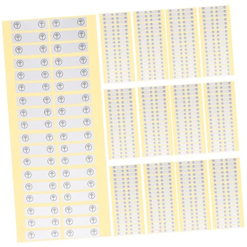 jojofuny 100Stücke Sicherheitswarnaufkleber für Elektrische Selbstklebende Erdungsanschlussetiketten für Einfache Identifizierung Langlebig von jojofuny