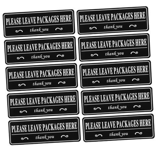 jojofuny 10Blätter Paketaufkleber Wasserfester Vinyl Aufkleber für Pakete Selbstklebendes Schild für Zuhause Büro und Geschäft und Langlebig von jojofuny