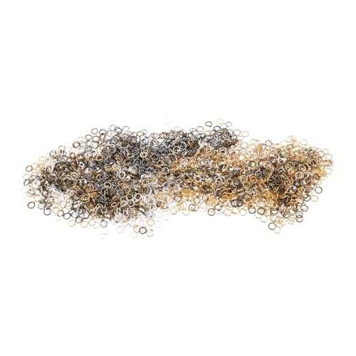 jojofuny 10Er-Packungen Metall Biegeringe für Schmuckherstellung Langlebige Offene Verbindungsringe für Ohrring DIY Schlüsselanhänger Haarschmuck Vielseitige Bastelmaterialien von jojofuny