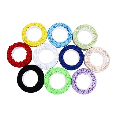 jojofuny 10Rollen Spitzenband DIY Dekoratives Klebeband für Scrapbooking Journals Einladungen und Mehr für Projekte und Stilvolle Verpackungen von jojofuny