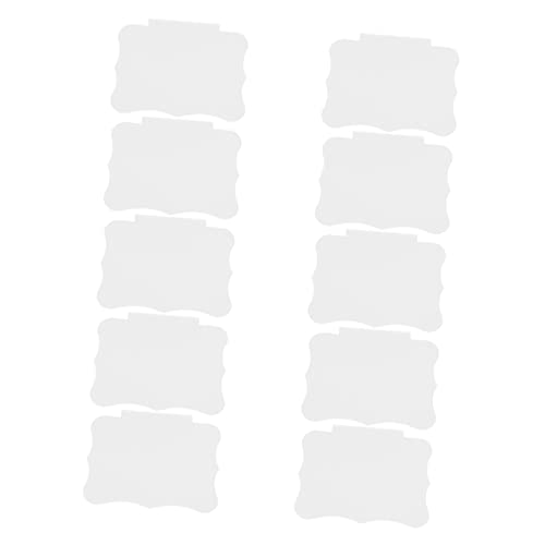 jojofuny 10Stücke Abnehmbare PVC Korb Clips für Badezimmer und Büro Wiederverwendbare Beschriftungen mit Abwischbarer Oberfläche zur Organisation von Vorratsdosen von jojofuny