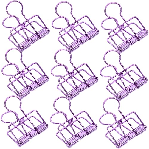 jojofuny 10Stücke Binder Clips Mittlere Büroklammern Vielseitig Einsetzbare Papierklammern Schule und Büro Langlebige Eisenclips von jojofuny