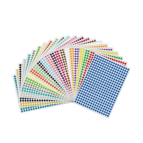 jojofuny 10Stücke Farbiges Selbstklebendes Druckpapier Runde Aufkleber für Beschriftungen und Markierungen für Schule und Organisation von Materialien Zufällige von jojofuny