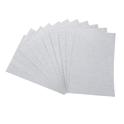 jojofuny 10Stücke Glitzer Papier Selbstklebend für Bastelpapier Gold und Farben DIY Materialien für Handwerksprojekte Origami und Geschenkverpackungen von jojofuny