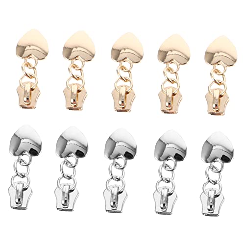 jojofuny 10Stücke Herzförmige Reißverschluss Zipper Pull Tabs Metall für Taschen und Kleidung Langlebig und Vielseitig Einsetzbar für Rucksäcke Sportbekleidung jojofuny 10Stücke Herzförmige Reißverschluss Zipper Pull Tabs Metall für Taschen und Kleidung Langlebig und Vielseitig Einsetzbar für Rucksäcke Sportbekleidung von jojofuny