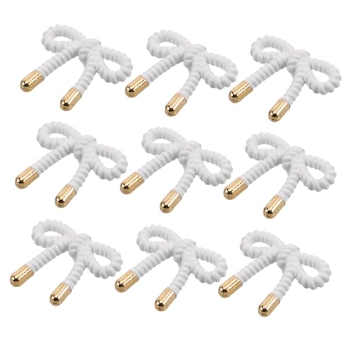 jojofuny 10Stücke Metallknöpfe mit Schleifendesign Dekorative Knöpfe für Pullover Strickjacken und Mäntel Langlebig Elegantes DIY Nähzubehör Vielseitig von jojofuny