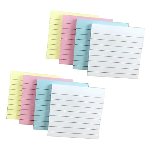 jojofuny 10Stücke Selbstklebende Memo Pads Quadratform Haftnotizen für Notizen Pläne und Erinnerungen für Büro und Zuhause von jojofuny