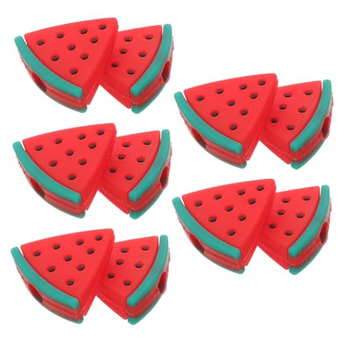 jojofuny 10Stücke Silikon Bleistiftkappen mit Wassermelonen Design Flexible und Dekorative Stiftkappen für Kratzfest und Sturzsicher Schulzubehör und für Freunde von jojofuny