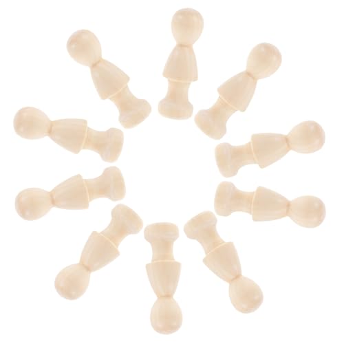 jojofuny 10Stücke Teiliges DIY Holzfiguren Unlackierte Peg Puppen Naturholz Für Bastelprojekte Für Dekoration Und Kinderhandwerk jojofuny 10Stücke Teiliges DIY Holzfiguren Unlackierte Peg Puppen Naturholz Für Bastelprojekte Für Dekoration Und Kinderhandwerk von jojofuny