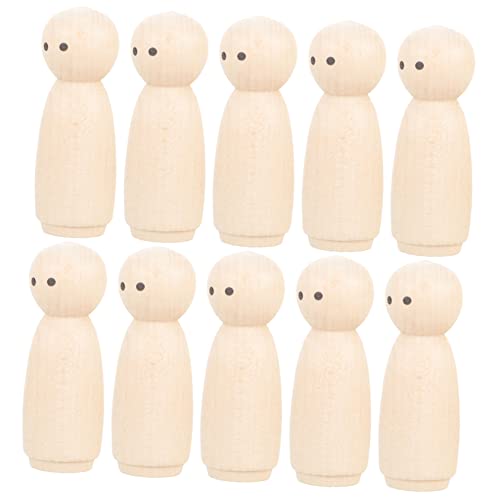 jojofuny 10Stücke Unvollendete Holzfiguren für DIY Hölzerne Peg Puppen zum Bastelideen für und Heimdekoration jojofuny 10Stücke Unvollendete Holzfiguren für DIY Hölzerne Peg Puppen zum Bastelideen für und Heimdekoration von jojofuny