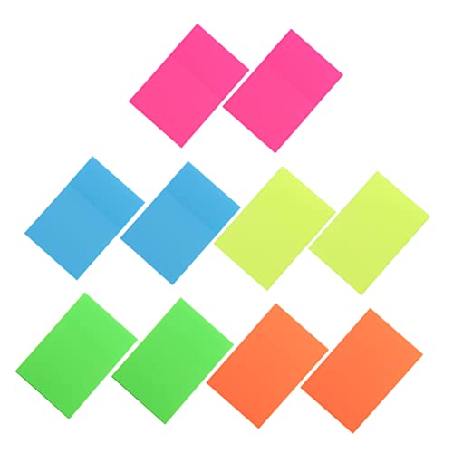 jojofuny 10Stücke Wiederverwendbare Transparente Memo Pads Klebende Notizen für Büro und Haushalt für Notizen Listen und Erinnerungen Leicht von jojofuny