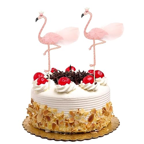 jojofuny Kuchen 10st Party-flamingo-kuchen-dekor Kartenkuchen Einlegen Dessert-einsteckkarte Kuchendeko Flamingo Kreativer Tortenaufleger Flamingo-kuchendekor Plugin Geburtstagskuchen von jojofuny