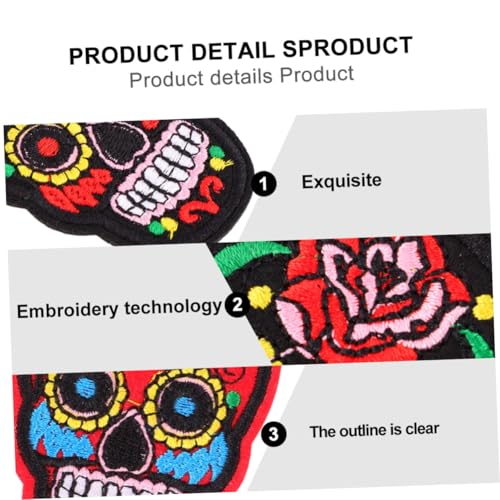 jojofuny 11 Stück Teiliges Skull Stoff Patch mit Hot Melt Kleber Farbenfrohe Gestickte Applikationen DIY Aufnäher für Jacken Taschen Hüte zum Aufbügeln oder Aufnähen Kreative Punk-mode jojofuny 11 Stück Teiliges Skull Stoff Patch mit Hot Melt Kleber Farbenfrohe Gestickte Applikationen DIY Aufnäher für Jacken Taschen Hüte zum Aufbügeln oder Aufnähen Kreative Punk-mode von jojofuny
