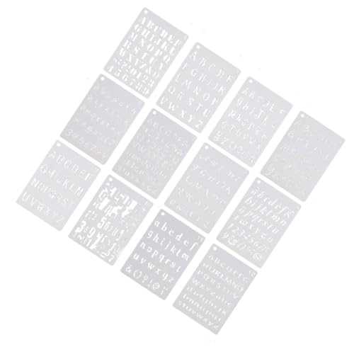 jojofuny 12 Blatt Buchstaben und Zahlenschablonen Diy Malvorlagen für Kreative Zeichenschablonen für Kunsthandwerk und Heimdekoration jojofuny 12 Blatt Buchstaben und Zahlenschablonen Diy Malvorlagen für Kreative Zeichenschablonen für Kunsthandwerk und Heimdekoration von jojofuny