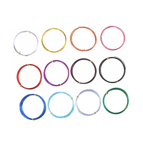 jojofuny 12 Rollen Aluminiumdrähte Flexible Basteldrähte für Schmuckherstellung Armbänder und Bastelprojekte Langlebig und Weich für DIY Projekte jojofuny 12 Rollen Aluminiumdrähte Flexible Basteldrähte für Schmuckherstellung Armbänder und Bastelprojekte Langlebig und Weich für DIY Projekte von jojofuny