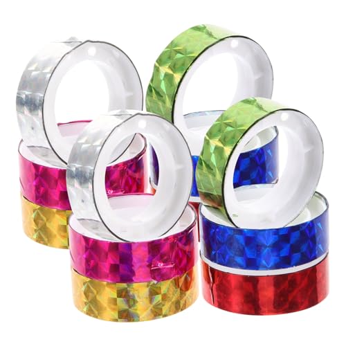 jojofuny 12 Rollen Buntes Selbstklebendes Scrapbook Klebeband mit Farbigem Hologramm Quadratmuster Dekoratives DIY Kreppband für Tagebücher Planer Geschenkverpackungen Vielseitiges jojofuny 12 Rollen Buntes Selbstklebendes Scrapbook Klebeband mit Farbigem Hologramm Quadratmuster Dekoratives DIY Kreppband für Tagebücher Planer Geschenkverpackungen Vielseitiges von jojofuny