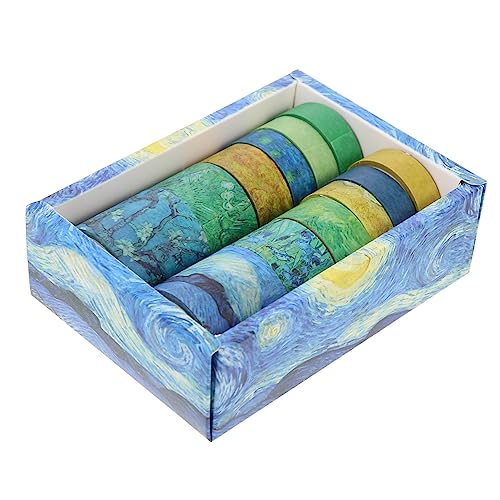 jojofuny 12 Rollen Papierbandaufkleber DIY-Bänder Sammelalbum DIY notebook bänder DIY Klebeband selbstklebende aufkleber Sammelklebeband Tagebuch Papierbänder DIY-Klebebänder PVC von jojofuny