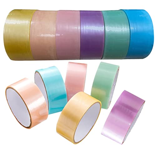 jojofuny 12 Rollen Perle klebriger Ballband Band Masse farbig Farbe Tack Klebeband klebrige ball DIY tapes Klebebänder zum Selbermachen Klebestreifen selbstklebende Kugelbänder Plastik von jojofuny