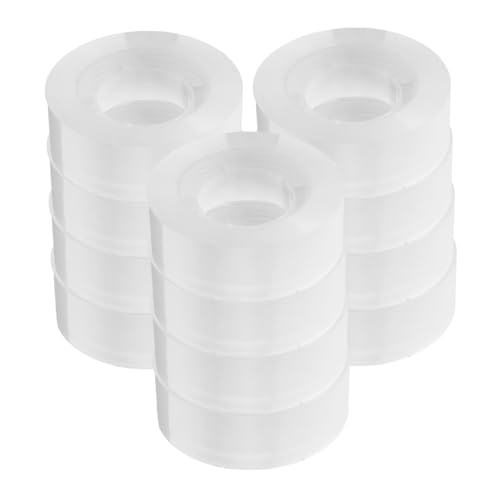 jojofuny 12 Rollen Transparentes Klebeband Vielseitig Verwendbar für Schule Büro Verpacken und DIY Projekte Stark Haftend Reißfest Bulk Tape für Zuverlässige Befestigung und Dekoration jojofuny 12 Rollen Transparentes Klebeband Vielseitig Verwendbar für Schule Büro Verpacken und DIY Projekte Stark Haftend Reißfest Bulk Tape für Zuverlässige Befestigung und Dekoration von jojofuny