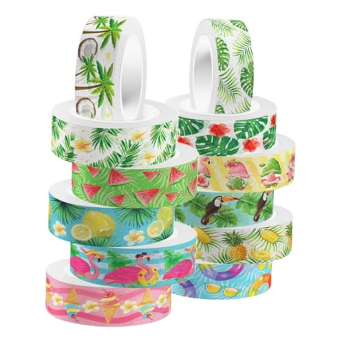 jojofuny 12 Rollen Washi-Tape-Masse Grünes Washi-Tape Dekoratives Washi Tape Bastelband Washi -Bänder dekorative Klebebänder Washi-tape grün DIY Klebeband Aufkleber jojofuny 12 Rollen Washi-Tape-Masse Grünes Washi-Tape Dekoratives Washi Tape Bastelband Washi -Bänder dekorative Klebebänder Washi-tape grün DIY Klebeband Aufkleber von jojofuny