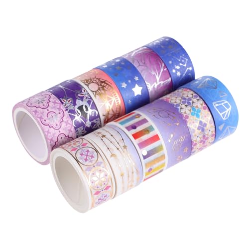 jojofuny 12 Rollen Zodiac- und Papierband dekoratives Klebeband für Sammelalbum DIY Klebeband Scrapbooking-Dekorationszubehör dekoratives klebeband für einklebebuch DIY Washi Tape Violett jojofuny 12 Rollen Zodiac- und Papierband dekoratives Klebeband für Sammelalbum DIY Klebeband Scrapbooking-Dekorationszubehör dekoratives klebeband für einklebebuch DIY Washi Tape Violett von jojofuny