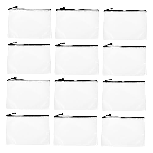 jojofuny 12 Stück Aktenhalter Büro tragbar ziehen um Dateiordner-Organizer Mesh Organizer -Taschen Mittel Tasche für Dokumentenmappen Ordner Aufbewahrungstasche PVC Weiß jojofuny 12 Stück Aktenhalter Büro tragbar ziehen um Dateiordner-Organizer Mesh Organizer -Taschen Mittel Tasche für Dokumentenmappen Ordner Aufbewahrungstasche PVC Weiß von jojofuny