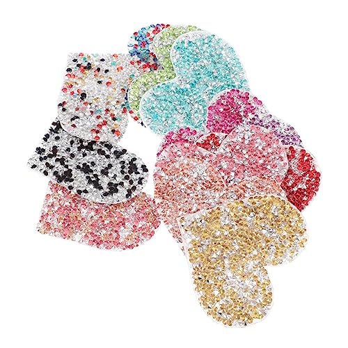 jojofuny 12 Stück Bling Herz Patches Farbige Applikationen für Kleidung Taschen Hüte Diy Dekorationen Aufbügelbare Aufnäher für Kreative Bastelprojekte jojofuny 12 Stück Bling Herz Patches Farbige Applikationen für Kleidung Taschen Hüte Diy Dekorationen Aufbügelbare Aufnäher für Kreative Bastelprojekte von jojofuny