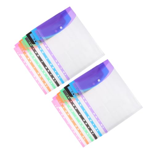 jojofuny 12 Stück Buntes Losebeutel Aktenordner Dokumententasche Aufbewahrungstaschen Mit Druckknopf Ordnertaschen Aus Kunststoff Aufbewahrungstaschen Für Karten Snap-button-ordner Pvc jojofuny 12 Stück Buntes Losebeutel Aktenordner Dokumententasche Aufbewahrungstaschen Mit Druckknopf Ordnertaschen Aus Kunststoff Aufbewahrungstaschen Für Karten Snap-button-ordner Pvc von jojofuny