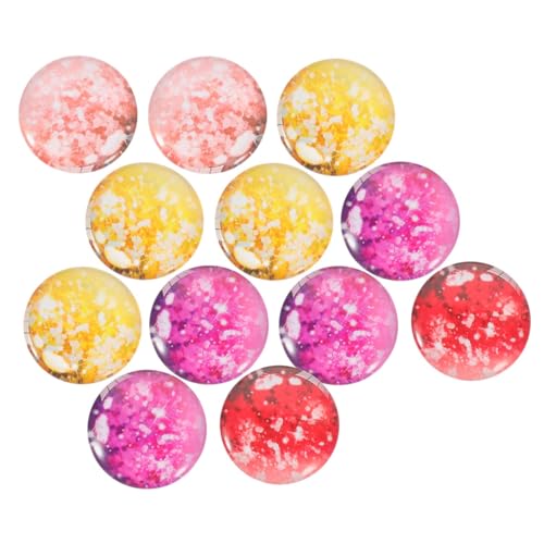 jojofuny 12 Stück Cabochons Runde Glassteine für DIY Schmuck Vielseitige Dekoration für Armbänder und Schlüsselanhänger Langlebig und Praktisch jojofuny 12 Stück Cabochons Runde Glassteine für DIY Schmuck Vielseitige Dekoration für Armbänder und Schlüsselanhänger Langlebig und Praktisch von jojofuny