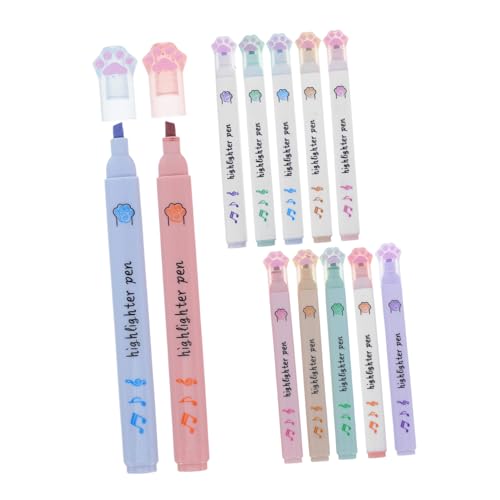 jojofuny 12 Stück Katzenpfoten Textmarker Bunte Wasserbasierte Marker für Schüler und Studenten Leuchtende Farben Handliche Cartoon Highlighter Stifte für Schule Büro Notizen und Journaling jojofuny 12 Stück Katzenpfoten Textmarker Bunte Wasserbasierte Marker für Schüler und Studenten Leuchtende Farben Handliche Cartoon Highlighter Stifte für Schule Büro Notizen und Journaling von jojofuny