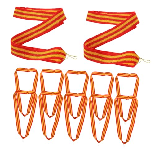 jojofuny 12 Stück Medaillenband Bänder zum Basteln dünnes Band Stoff Chiffon Medaillenriemen Party eng von Hand geworfene Bänder Sporthalsband Medaillenzubehör Sportband Polyester Baumwolle jojofuny 12 Stück Medaillenband Bänder zum Basteln dünnes Band Stoff Chiffon Medaillenriemen Party eng von Hand geworfene Bänder Sporthalsband Medaillenzubehör Sportband Polyester Baumwolle von jojofuny