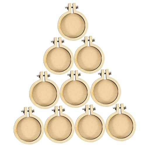 jojofuny 12 Stück Mini Stickrahmen Set Holz für Kreuzstich und Diy Schmuck für Kreative Handarbeiten und Bastelprojekte jojofuny 12 Stück Mini Stickrahmen Set Holz für Kreuzstich und Diy Schmuck für Kreative Handarbeiten und Bastelprojekte von jojofuny