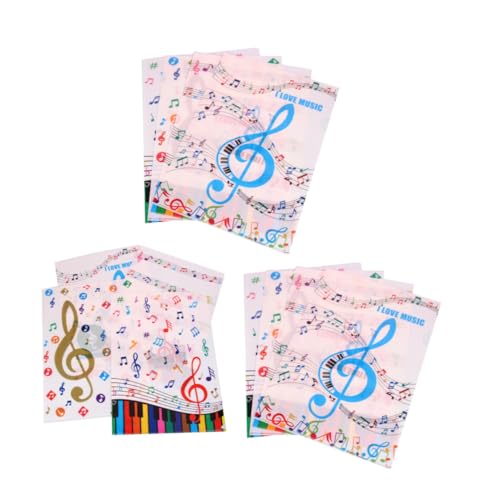 jojofuny 12 Stück Notizmappentasche Klavier Noten Muster Dokumententasche Musiknoten Dateiordner Großraum Dokumentenhalter Aktenordner aus Kunststoff kleiner Akkordeon-Ordner-Organizer PVC jojofuny 12 Stück Notizmappentasche Klavier Noten Muster Dokumententasche Musiknoten Dateiordner Großraum Dokumentenhalter Aktenordner aus Kunststoff kleiner Akkordeon-Ordner-Organizer PVC von jojofuny