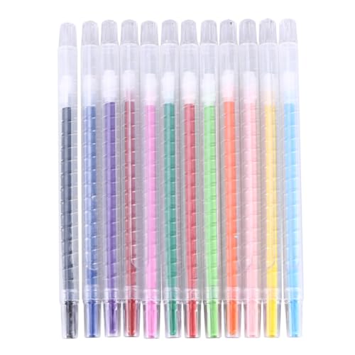 jojofuny 12 Stück Pastelle wachsmalstifte rotierende Buntstifte jojofuny 12 Stück Pastelle wachsmalstifte rotierende Buntstifte von jojofuny