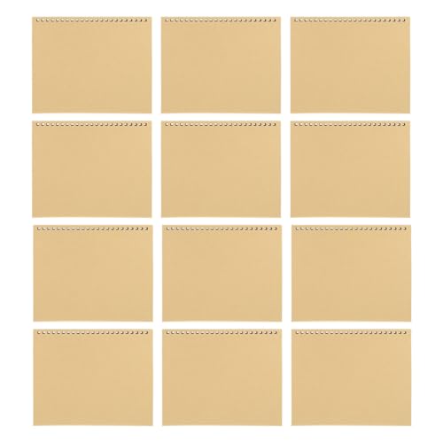jojofuny 12 Stück Teiliges DIY Dreieckiger Perlenpapier Kalenderhalter mit Löchern Langlebige DIY Basis für Schreibtisch Büro Kreative Kalendergestaltung und Planung von jojofuny