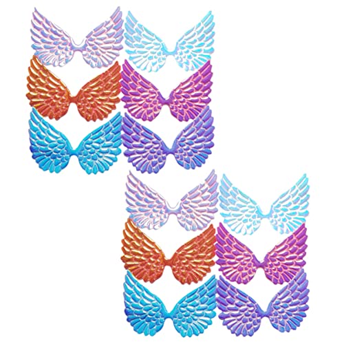 jojofuny 12 Stück Teiliges DIY Engelsflügel Patches Farbige Flügel Applikationen für Haarspangen Bastelzubehör für Kostüme und Kreative Dekorationen jojofuny 12 Stück Teiliges DIY Engelsflügel Patches Farbige Flügel Applikationen für Haarspangen Bastelzubehör für Kostüme und Kreative Dekorationen von jojofuny